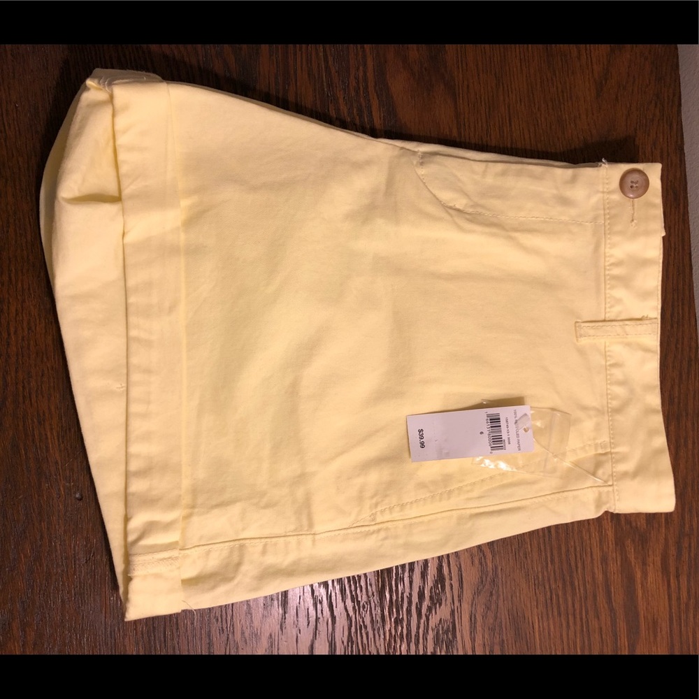 Light yellow shorts